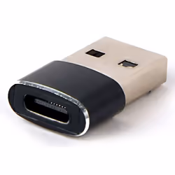 Gembird A-USB2-AMCF-02 changeur de genre de câble USB A USB C Noir