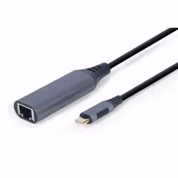 Gembird A-USB3C-LAN-01, USB 3.2 Gen 1 (3.1 Gen 1) Type-C, 10,100,1000 Mbit/s, IEEE 802.1Q, IEEE 802.1p, IEEE 802.3az, IEEE 80 ...