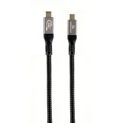 Gembird CCBP-USB4-CMCM240-1.5M câble USB USB4 Gen 3x2 1,5 m USB C Noir, Argent
