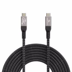 Gembird CCBP-USB4-CMCM240-1.5M câble USB USB4 Gen 3x2 1,5 m USB C Noir, Argent