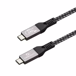 Gembird CCBP-USB4-CMCM240-1.5M câble USB USB4 Gen 3x2 1,5 m USB C Noir, Argent