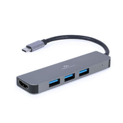 Gembird A-CM-COMBO2-01 station d'accueil USB 3.2 Gen 1 (3.1 Gen 1) Type-C Gris