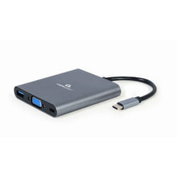 Gembird A-CM-COMBO6-01 station d'accueil USB 3.2 Gen 1 (3.1 Gen 1) Type-C Gris