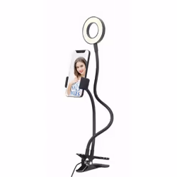 Gembird LED-RING4-PH-01, LED, Acrylonitrile-Butadiène-Styrène (ABS), Métal, 2800 K, 7000 K, 1,5 m, 5 V