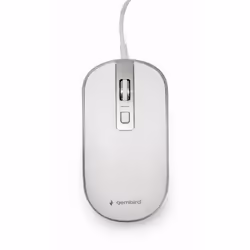 Gembird MUS-4B-06-WS souris Ambidextre USB Type-A Optique 1200 DPI