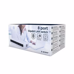 Gembird NSW-G8-01 commutateur réseau Non-géré Gigabit Ethernet (10/100/1000) Blanc