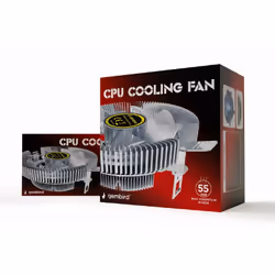 Gembird CPU-HURACAN-X40 système de refroidissement d'ordinateur Processeur Refroidisseur d'air 9 cm Transparent - Vue supplémentaire 6