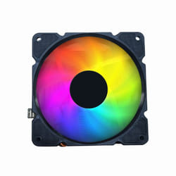 Gembird CPU-HURACAN-ARGB-X140 système de refroidissement d’ordinateur Processeur Refroidisseur d'air 12 cm Noir, Blanc