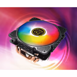 Gembird CPU-HURACAN-ARGB-X140 système de refroidissement d'ordinateur Processeur Refroidisseur d'air 12 cm Noir, Blanc - Vue supplémentaire 5