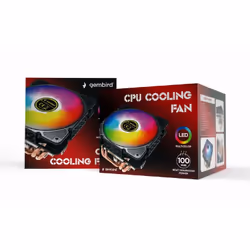Gembird CPU-HURACAN-ARGB-X140 système de refroidissement d'ordinateur Processeur Refroidisseur d'air 12 cm Noir, Blanc - Vue supplémentaire 6