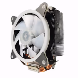Gembird CPU-HURACAN-ARGB-X130 système de refroidissement d’ordinateur Processeur Refroidisseur d'air 12 cm Noir, Blanc
