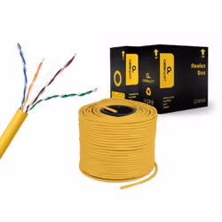 Gembird UPC-5004E-SOL-Y câble de réseau Jaune 305 m Cat5e U/UTP (UTP)