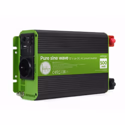 EnerGenie EG-PWC-PS500-01, Onduleur pour voiture, Auto, 10 - 16 V, 500 W, 230 V, 50 Hz