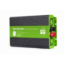 EnerGenie EG-PWC-PS2000-01 adaptateur de puissance & onduleur Auto 2000 W Noir, Vert