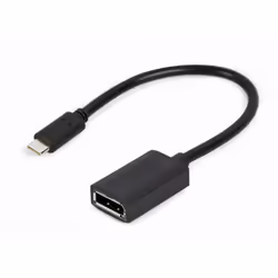 Gembird A-CM-DPF-02 câble vidéo et adaptateur 0,15 m USB Type-C DisplayPort Noir