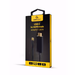 Gembird A-CM-HDMIM-02 câble HDMI 2 m HDMI Type C (Mini) Noir