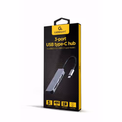 Gembird A-CM-COMBO5-02 station d'accueil Avec fil USB 3.2 Gen 1 (3.1 Gen 1) Type-C Argent
