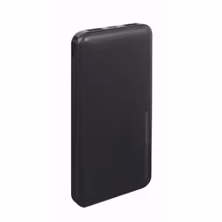 Gembird PB10-02, 10000 mAh, Lithium Polymère (LiPo), 3,7 V, 12 W, Noir