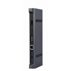 Gembird A-CM-COMBO9-02 station d'accueil Avec fil USB 3.2 Gen 1 (3.1 Gen 1) Type-C Gris