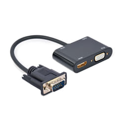 Gembird A-VGA-HDMI-02 câble vidéo et adaptateur 0,15 m HDMI + VGA (D-Sub) VGA (D-Sub) Noir
