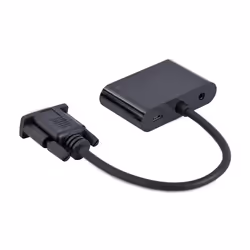 Gembird A-VGA-HDMI-02 câble vidéo et adaptateur 0,15 m HDMI + VGA (D-Sub) VGA (D-Sub) Noir