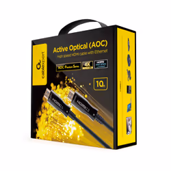 Gembird CCBP-HDMI-AOC-10M-02 câble HDMI HDMI Type A (Standard) Noir