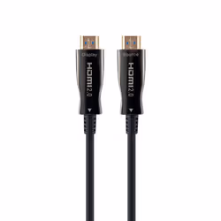 Gembird CCBP-HDMID-AOC-20M, 20 m, HDMI Type A (Standard), HDMI Type A (Standard), 18 Gbit/s, Noir
