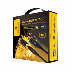 Gembird CCBP-HDMID-AOC-30M câble HDMI HDMI Type A (Standard) HDMI Type D (Micro) Noir