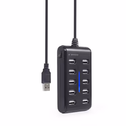 Gembird UHB-U2P10P-01 hub & concentrateur USB 2.0 Type-A Noir - Vue supplémentaire 4