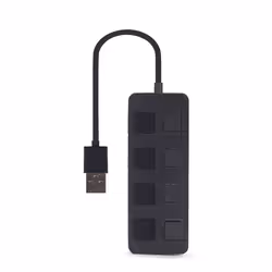 Gembird UHB-U2P4-05 hub & concentrateur USB 2.0 Type-A Noir - Vue supplémentaire 4