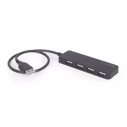 Gembird UHB-U2P4-06 hub & concentrateur USB 2.0 Type-A 480 Mbit/s Noir