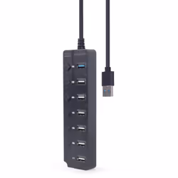 Gembird UHB-U3P1U2P6P-01, USB 3.2 Gen 2 (3.1 Gen 2) Type-A, USB 2.0 Type-A, USB 3.2 Gen 1 (3.1 Gen 1) Type-A, 5000 Mbit/s, No ...