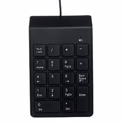 Gembird KPD-U-03, USB, 18, PC portable/de bureau, 1,45 m, Noir