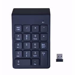 Gembird KPD-W-02, Bluetooth, 18, PC portable/de bureau, Noir