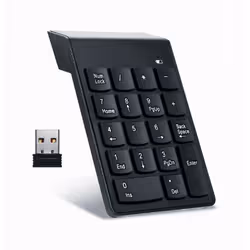 Gembird KPD-W-02 clavier numérique PC portable/de bureau Bluetooth Noir