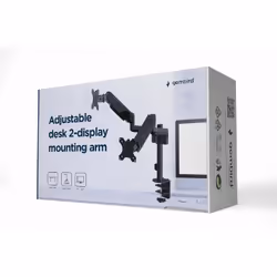 Gembird MA-DA2P-01 support d'écran plat pour bureau 32" Noir