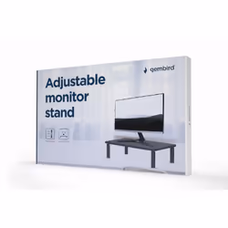 Gembird MS-TABLE-01 support d'écran plat pour bureau Noir