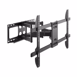 Gembird WM-80ST-02, 200 x 200 mm, 600 x 400 mm, -15 - 5°, -60 - 60°, Plastique, Acier, Noir