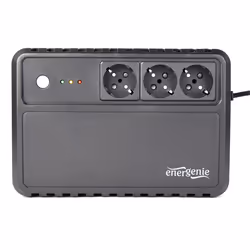 Gembird EG-UPS-3SDT600-01, Interactivité de ligne, 0,6 kVA, 360 W, Sine/Square, 220 V, 50/60 Hz