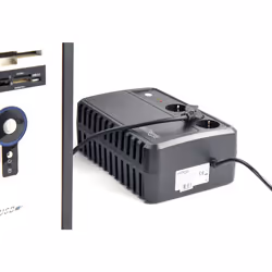 Gembird EG-UPS-3SDT800-01 alimentation d'énergie non interruptible Interactivité de ligne 0,8 kVA 480 W 3 sortie(s) CA - Vue supplémentaire 4