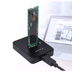 Gembird DD-U3M2 Station d'accueil de disques de stockage USB 3.2 Gen 1 (3.1 Gen 1) Type-C Noir