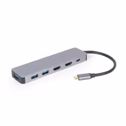 Gembird A-CM-COMBO3-03, USB 3.2 Gen 1 (3.1 Gen 1) Type-C, HDMI, USB 3.2 Gen 1 (3.1 Gen 1) Type-A, USB Type-C, 5000 Mbit/s, 30 ...