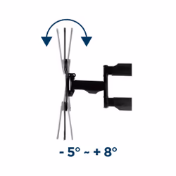 Gembird WM-55ST-01 support pour téléviseur 55" Acier