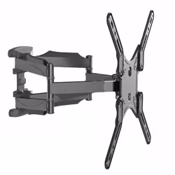 Gembird WM-60ST-01, 152,4 cm (60"), 100 x 100 mm, 400 x 400 mm, -2 - 10°, Acier, Noir