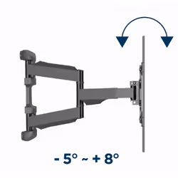 Gembird WM-75ST-01 support pour téléviseur 75" Noir