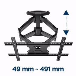 Gembird WM-75ST-01 support pour téléviseur 75" Noir - Vue supplémentaire 4