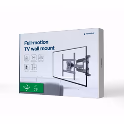 Gembird WM-75ST-01 support pour téléviseur 75" Noir - Vue supplémentaire 7