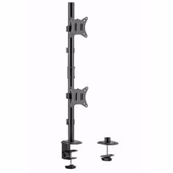 Gembird MA-D2-02 support d'écran plat pour bureau 81,3 cm (32") Noir