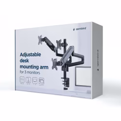 Gembird MA-DA3-01 support d'écran plat pour bureau 27" Noir - Vue supplémentaire 12