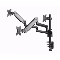 Gembird MA-DA3-01 support d'écran plat pour bureau 27" Noir